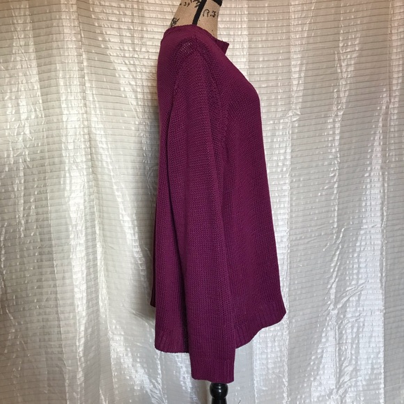 Torrid Sz 4 Purple Cutout Choker Neck Sweater - Picture 4 of 8